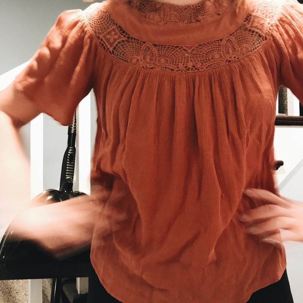 Zara Lacey Top
